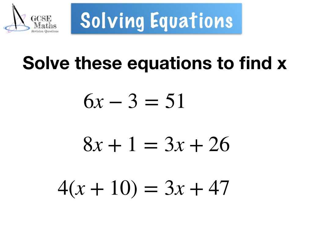 solving problems equations